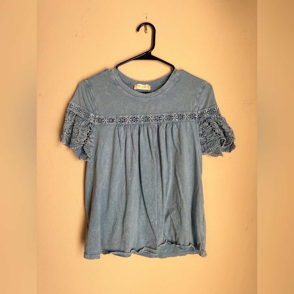 Altar’d State Short Sleeve Lace Top